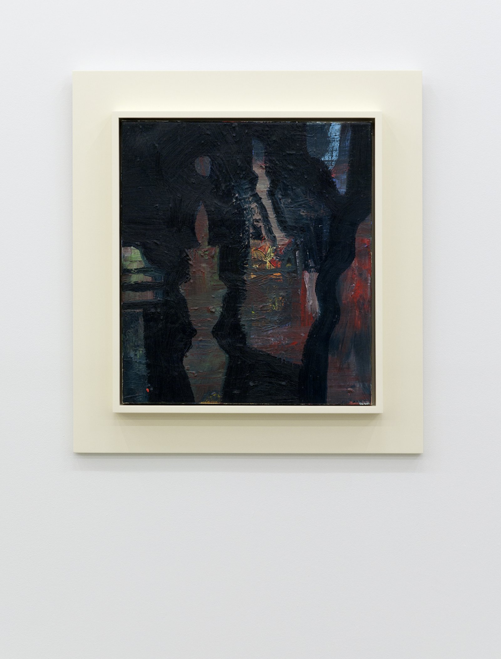 ​Damian Moppett, Candle at Night, 2009–2010, oil on linen and wood frame, 28 x 26 in. (70 x 65 cm)  ​ by Damian Moppett