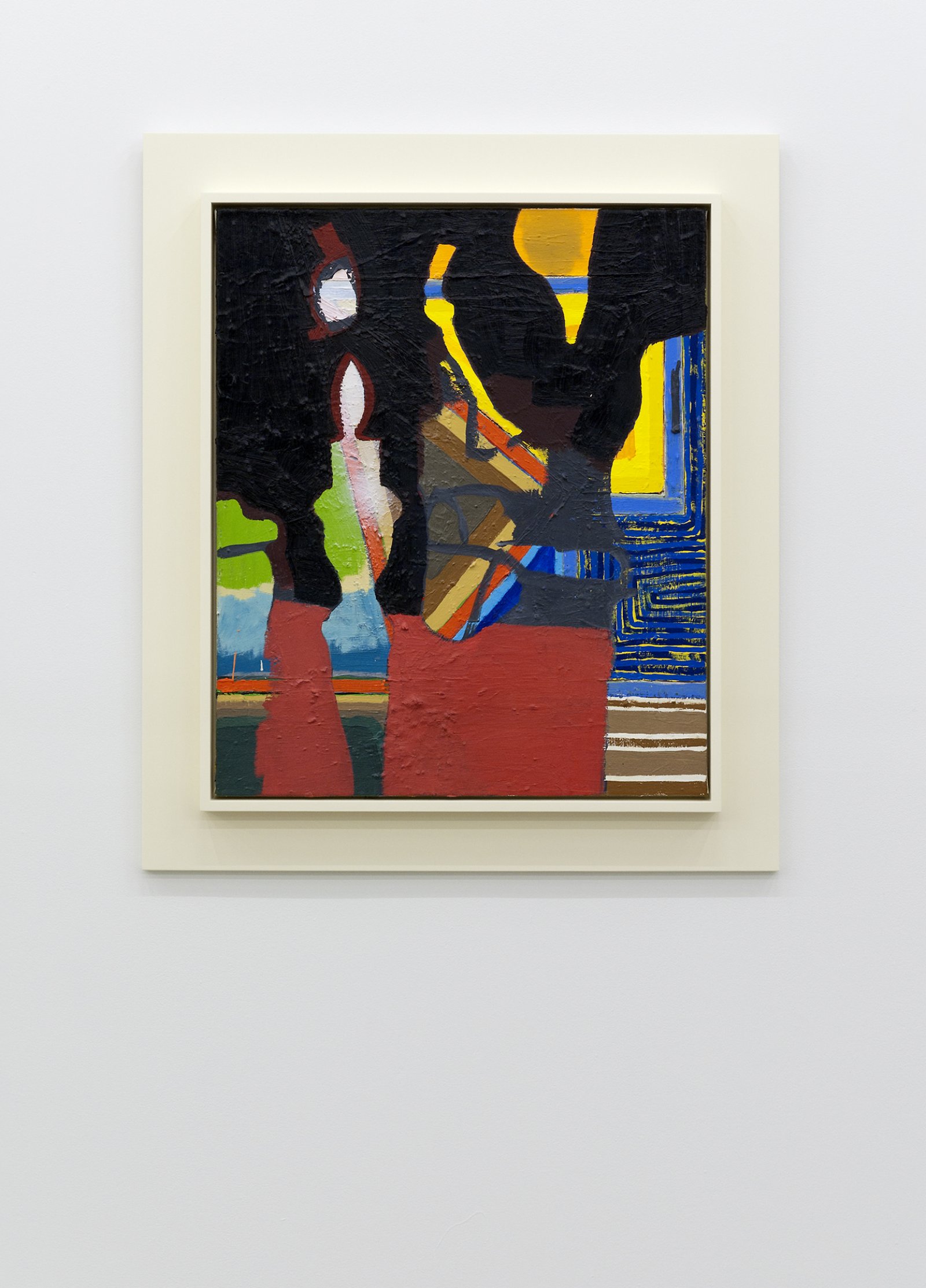 ​Damian Moppett, Candle #2, 2010, oil and spray enamel on canvas and wood frame, 36 x 32 in. (90 x 80 cm) by Damian Moppett