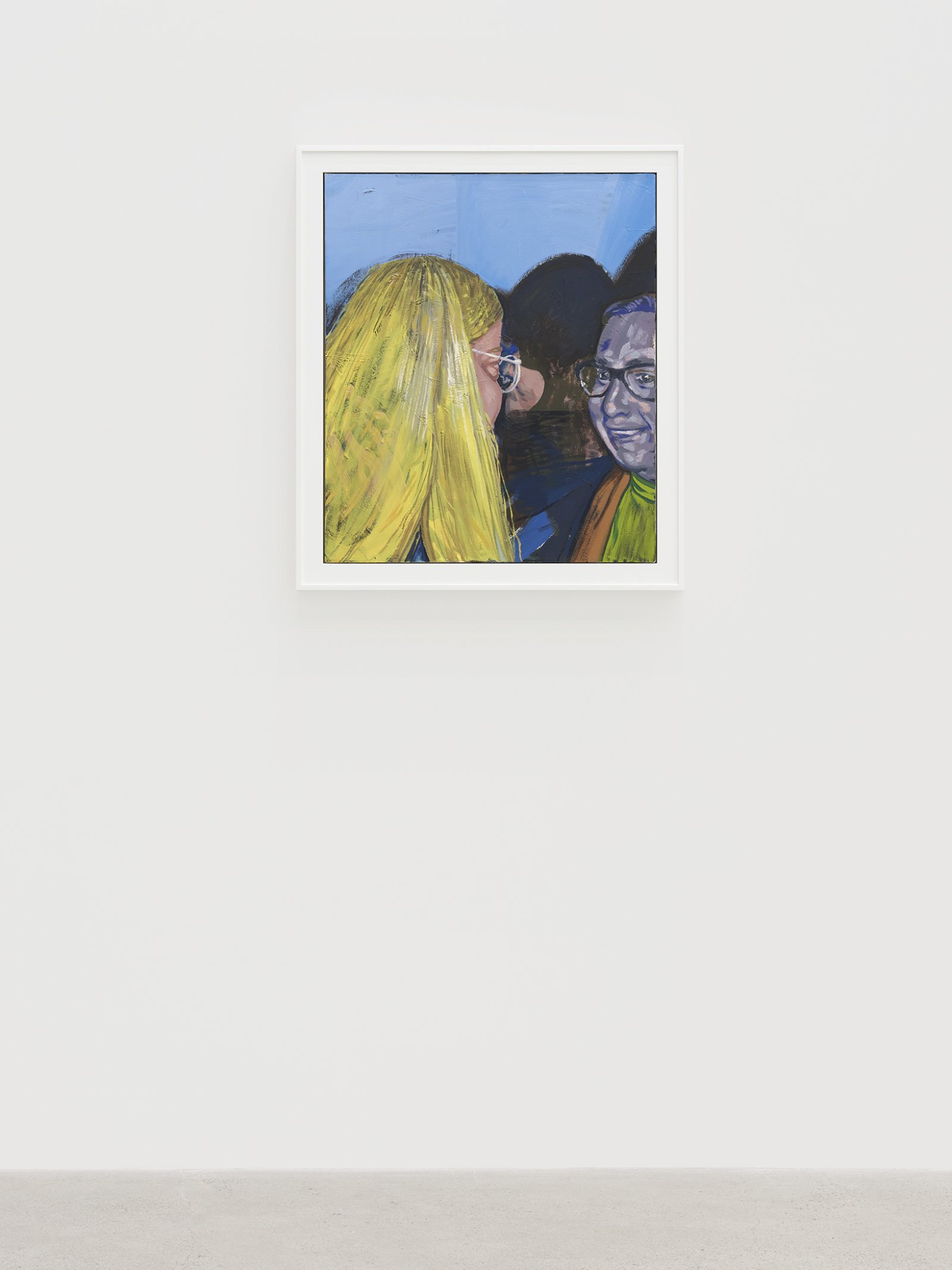 ​Damian Moppett, Little Blonde Head, 2020, oil on canvas, 32 x 27 in. (81 x 69 cm) by Damian Moppett