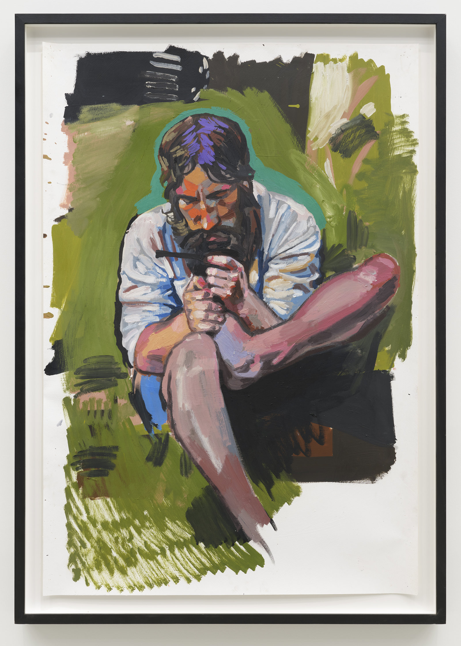 Damian Moppett, 1815/1962 Self Portrait, 2006, oil on paper, 52 x 37 in. (132 x 93 cm)