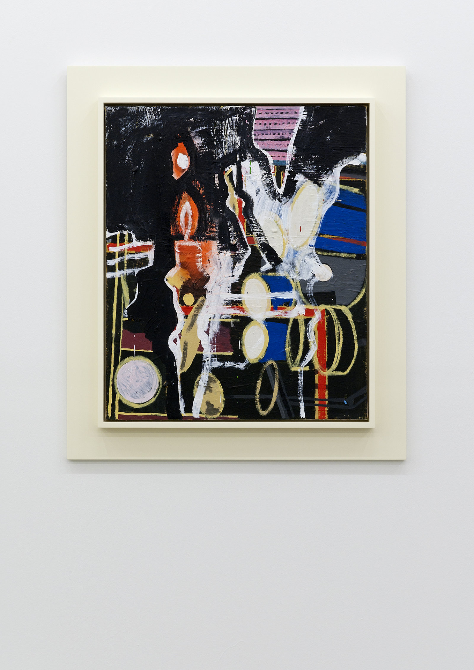 Damian Moppett, Candle #1, 2010, oil and spray enamel on canvas and wood frame, 36 x 32 in. (90 x 80 cm)