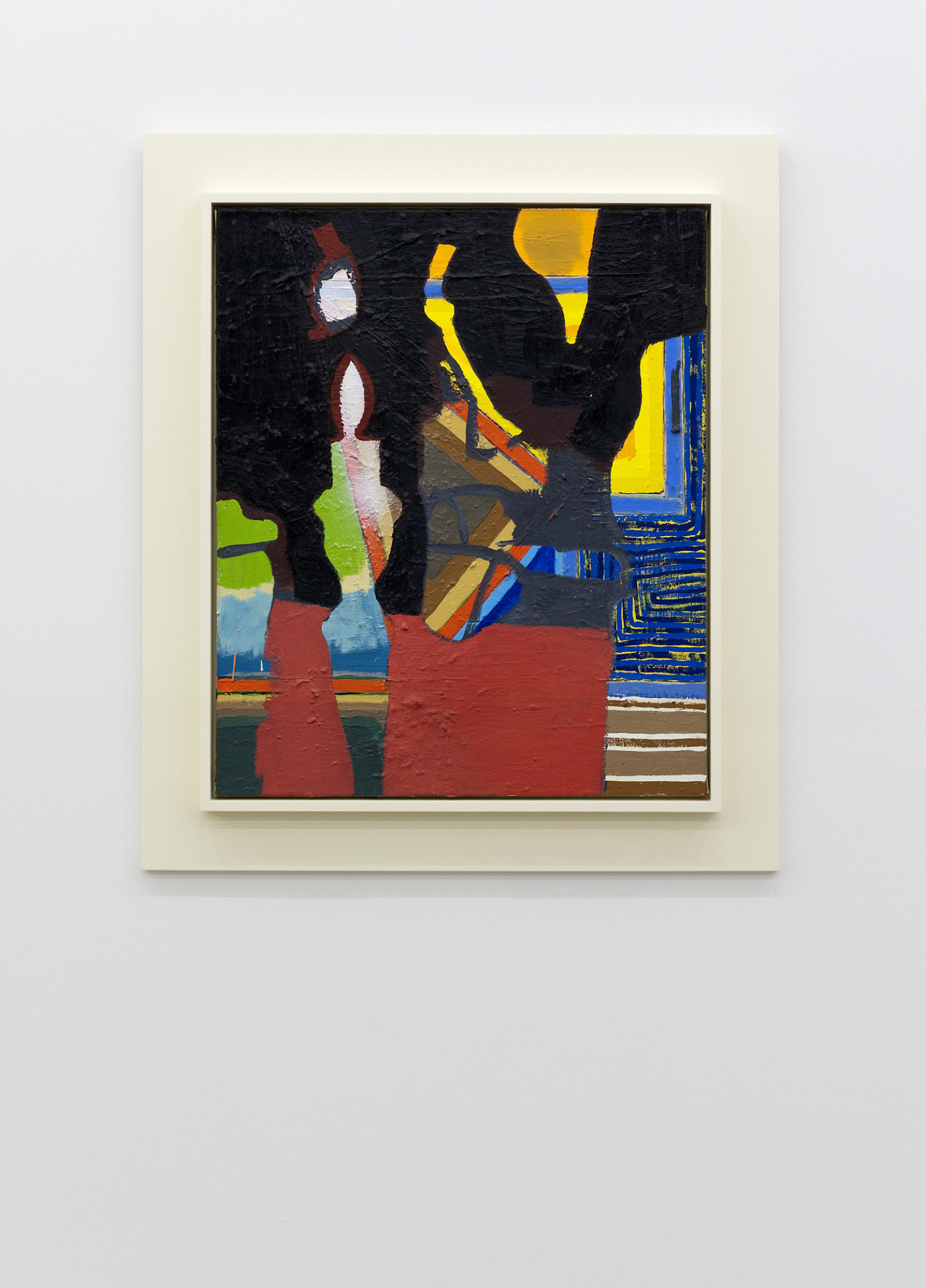 Damian Moppett, Candle #2, 2010, oil and spray enamel on canvas and wood frame, 36 x 32 in. (90 x 80 cm)