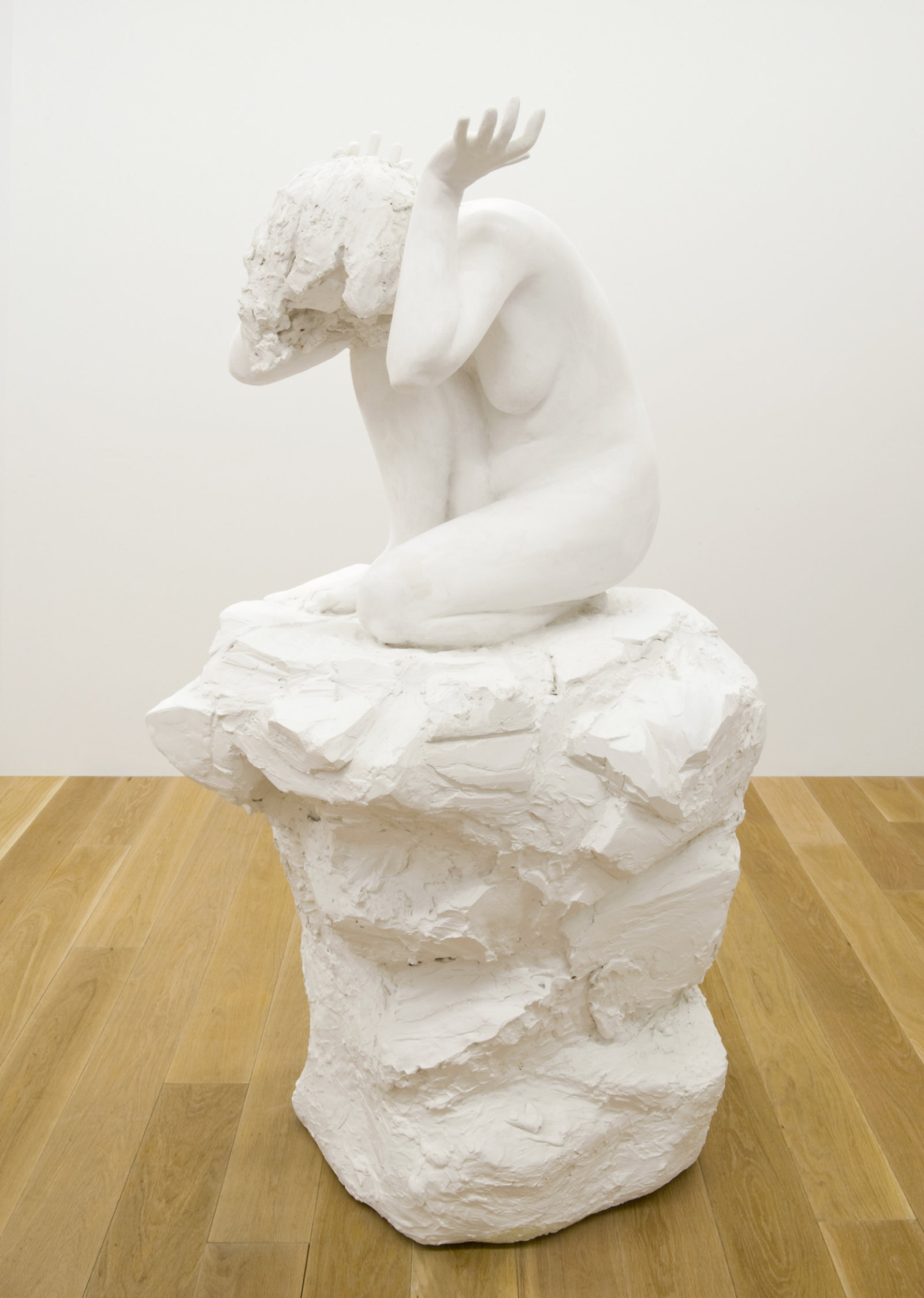 Damian Moppett, Fallen Caryatid, 2006, plaster, 72 x 36 x 38 in. (183 x 91 x 97 cm)