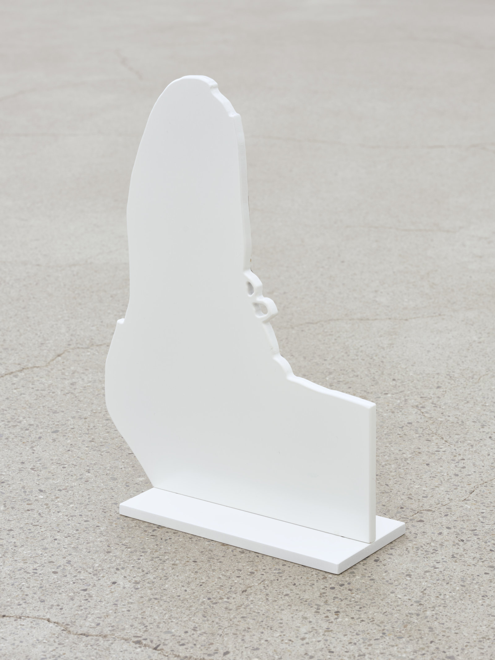 Damian Moppett, Foot, 2023, oil and enamel on aluminum, 15 x 12 in. (38 x 27 cm)