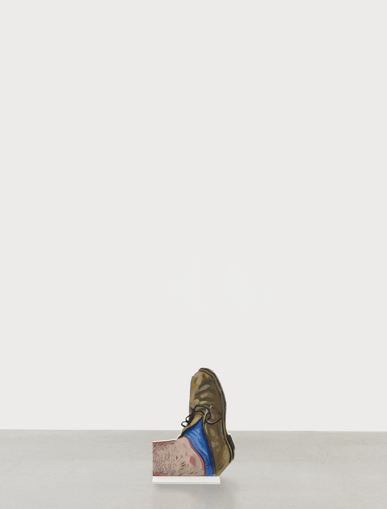 Damian Moppett, Foot, 2023, oil and enamel on aluminum, 15 x 12 in. (38 x 27 cm)