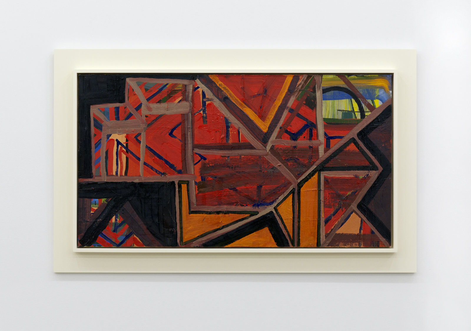 Damian Moppett, Horizontal Abstraction, 2010, oil on canvas and wood frame, 32 x 52 in. (80 x 132 cm)