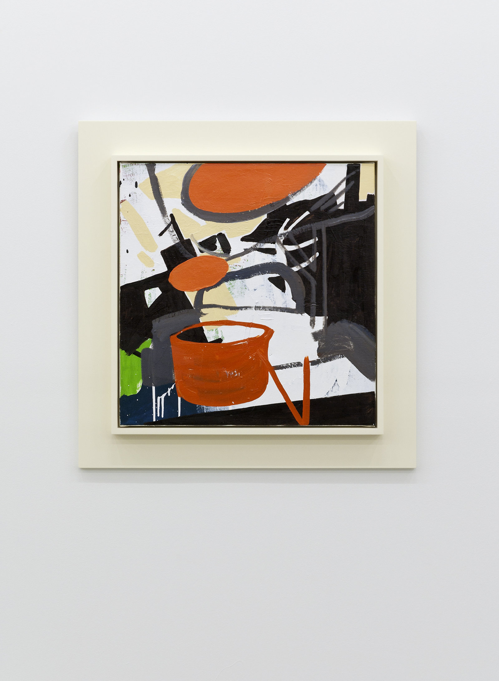 Damian Moppett, Lights in Studio, 2010, oil and enamel on linen and wood frame, 30 x 30 in. (75 x 75 cm)