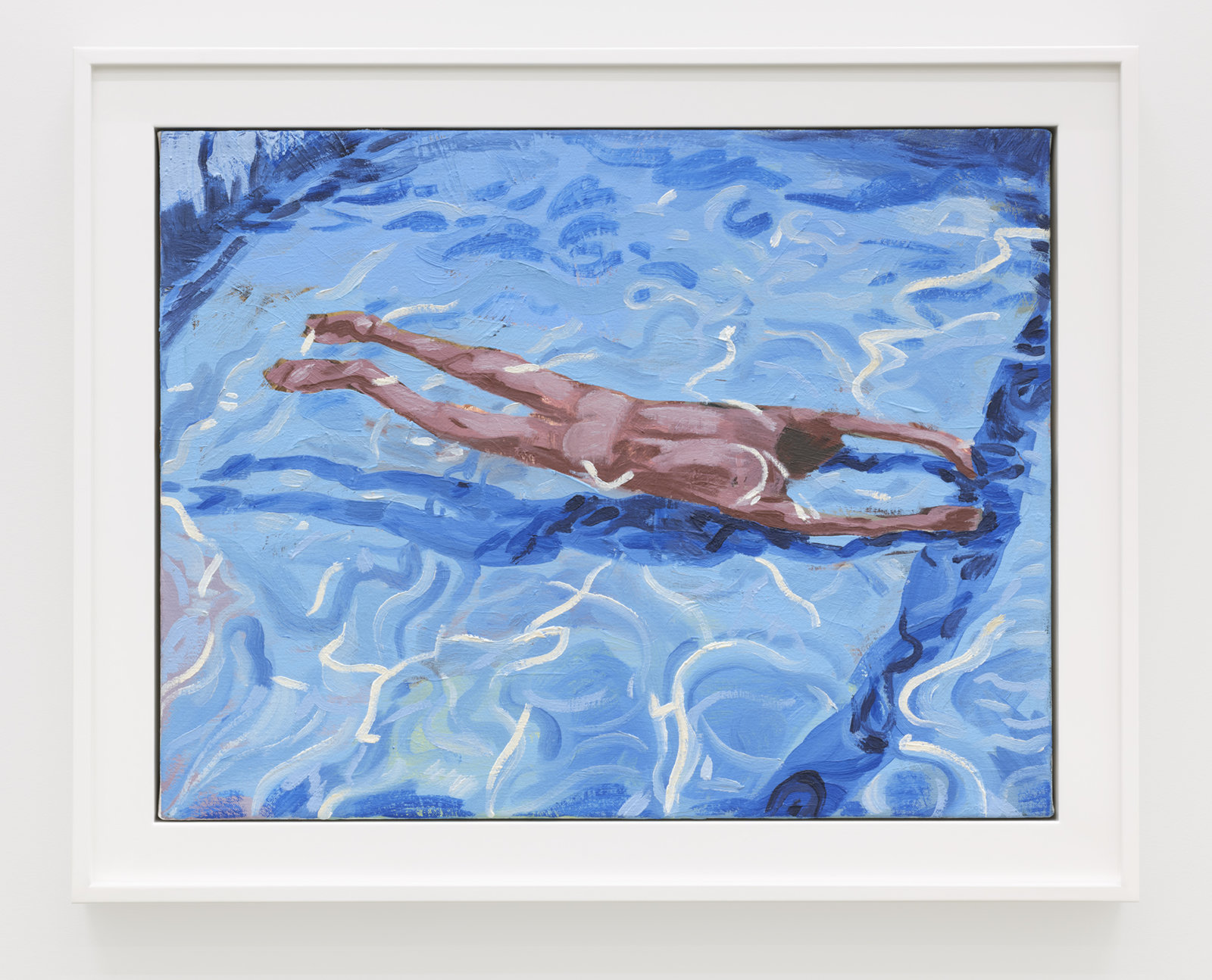 Damian Moppett, Untitled (Blue Pool), 2020, oil on canvas, 20 x 25 in. (51 x 64 cm)