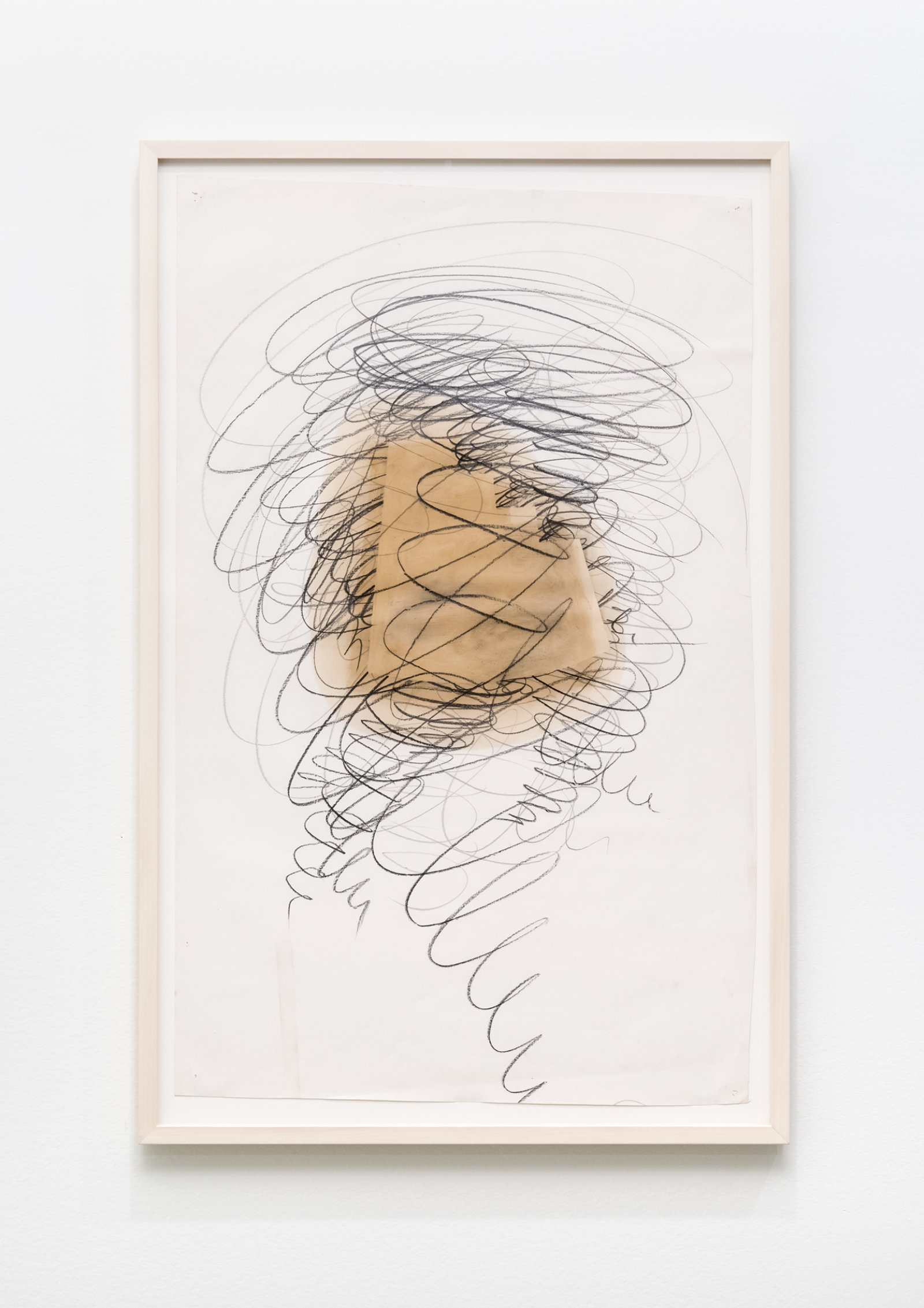 Jerry Pethick, Kuhn Shape I Vortex Studies Cable St., 1990, graphite, butter on paper, dimensions variable