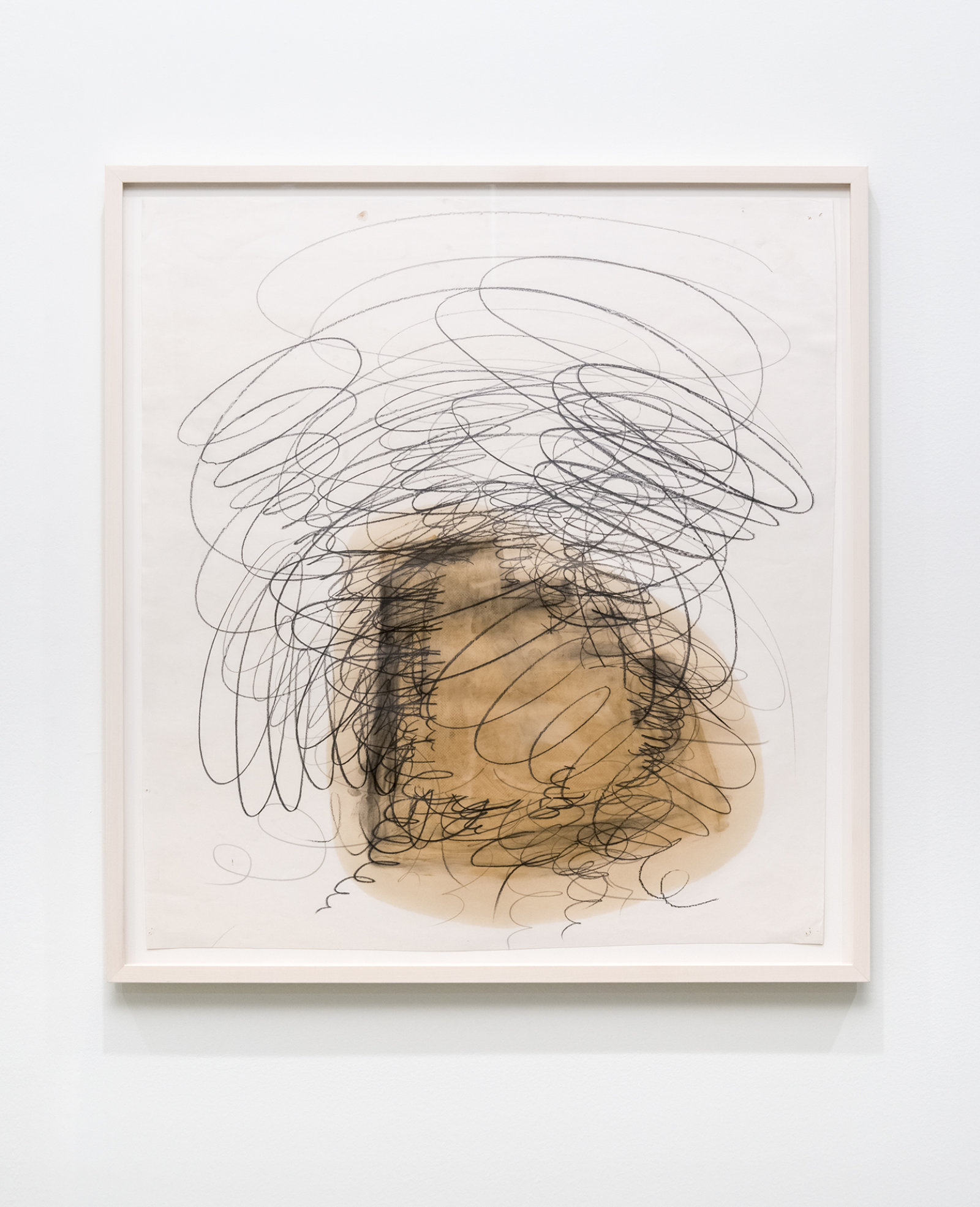 Jerry Pethick, Kuhn Shape II Vortex Studies Cable St., 1990, graphite, butter on paper, dimensions variable
