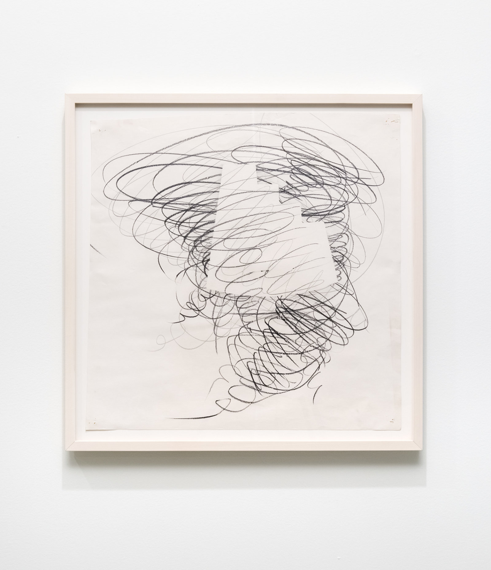 Jerry Pethick, Kuhn Shape III Vortex Studies Cable St., 1990, graphite, butter on paper, dimensions variable
