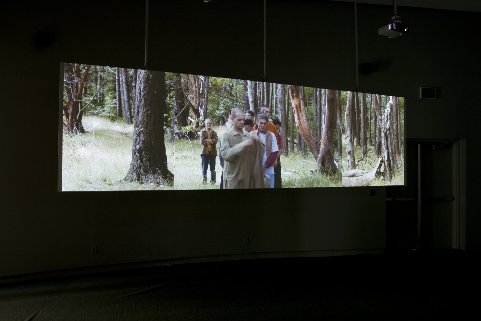 Judy Radul, Downes Point, 2005, 5 channel projection installation, 8 minutes, 35 seconds