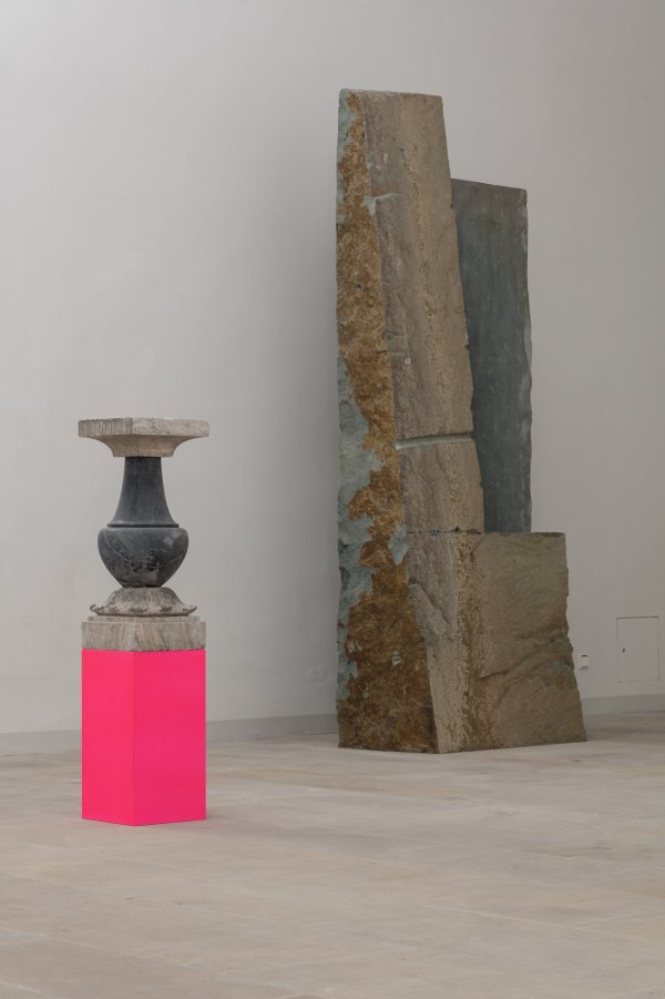 Judy Radul, Show Support, 2019, mixed media, dimensions variable. Installation view, Demonstrationsräume, Albertinum, Dresden, Germany, 2019