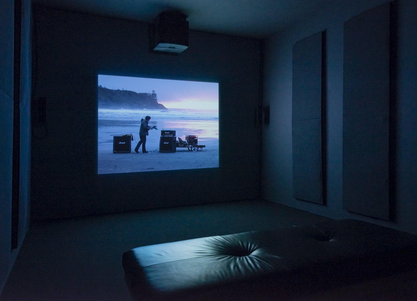 Kevin Schmidt, Long Beach Led Zep, 2002, single channel video from DVD, 9 minutes, 12 seconds looped. Installation view, The Commons, Kamloops Art Gallery, Kamloops, Canada, 2015