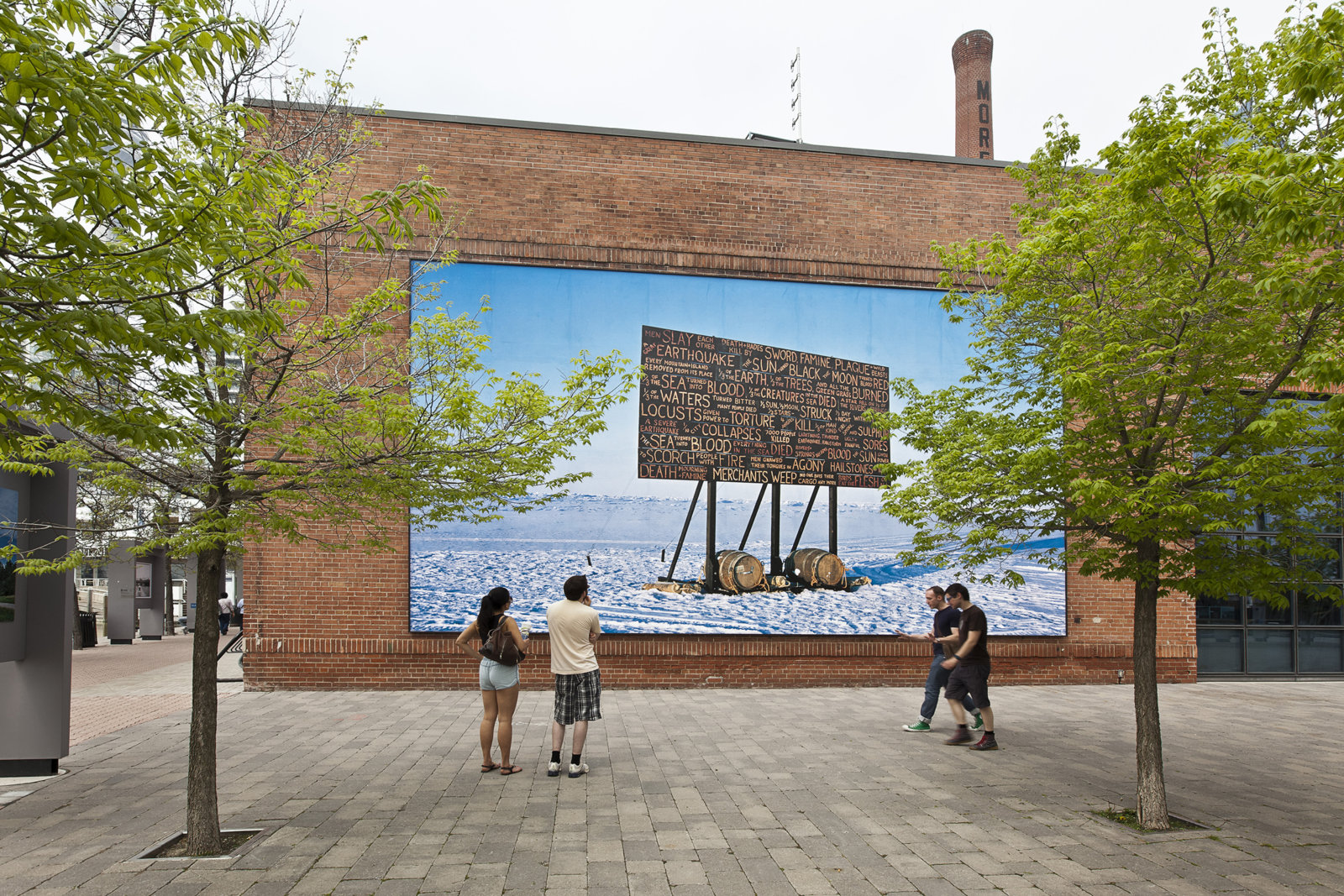 Kevin Schmidt, A Sign in the Northwest Passage (Billboard Mural), 2011, digital photo, dimensions variable. Installation view, The Power Plant, Toronto, 2011