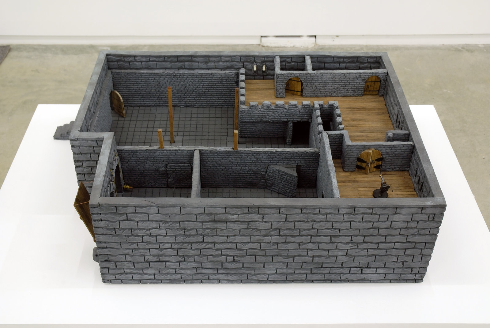 Kevin Schmidt, Dungeon Crawl, 2006, foam, balsa wood, plaster and paint, 12 x 17 x 24 in. (31 x 43 x 61 cm)