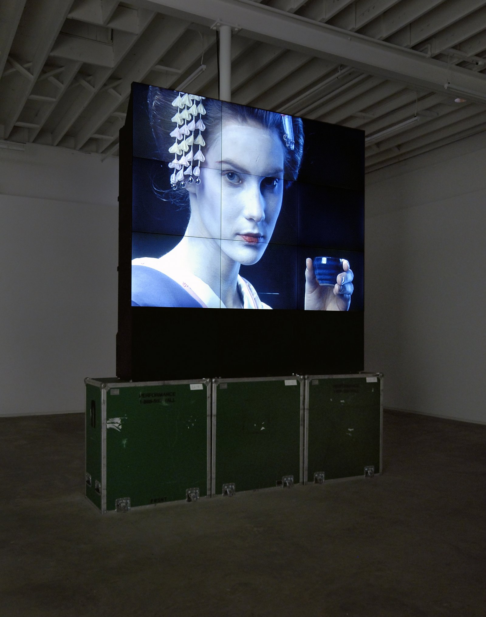 Ron Terada, Voight Kampff, 2008, single channel blu-ray DVD: 2 minutes, edition of 4, dimensions variable by Ron Terada
