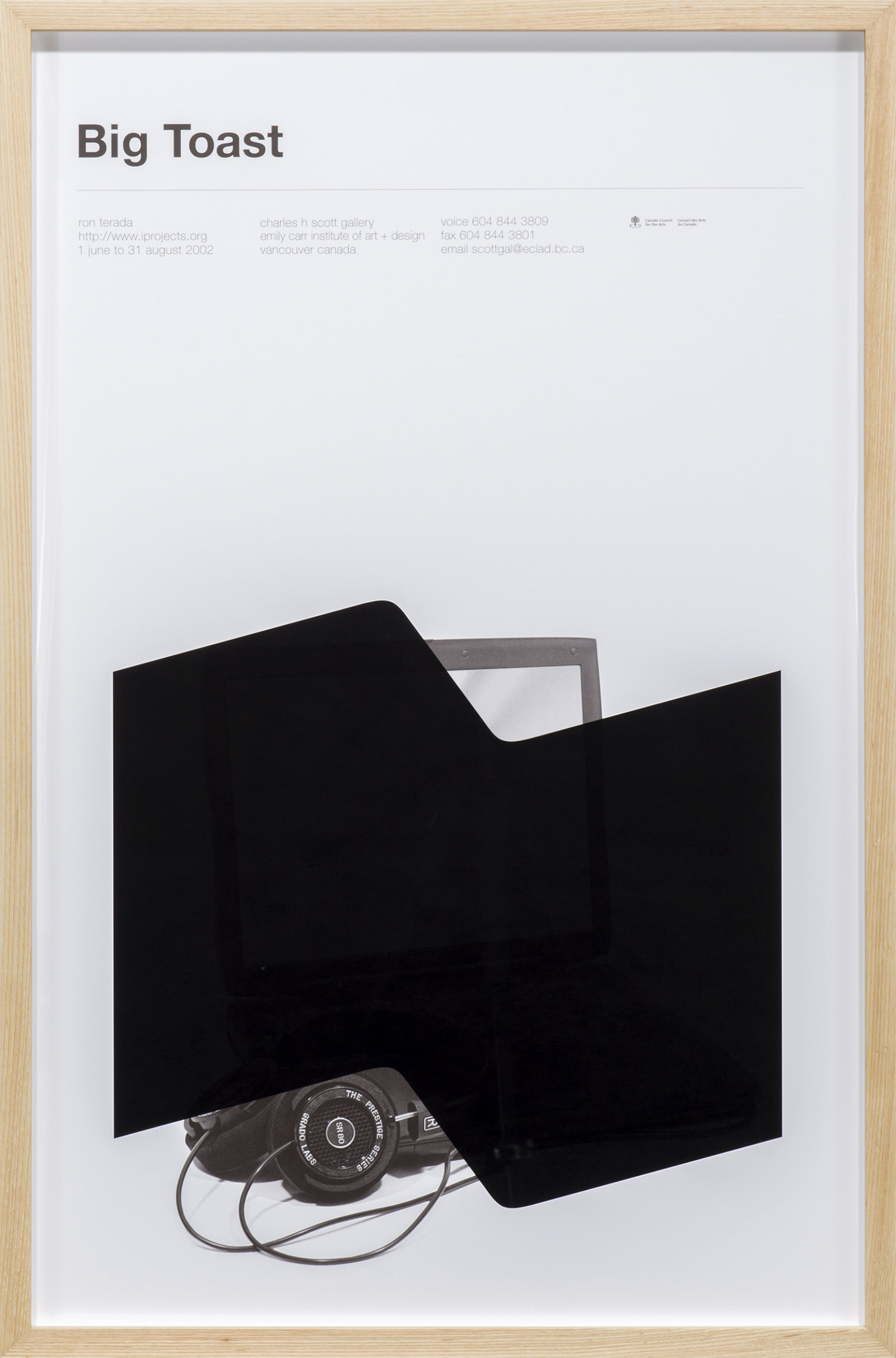 Ron Terada, Big Toast Logo #02, 2016, inkjet print on offset printed poster, 34 x 22 in. (86 x 56 cm)