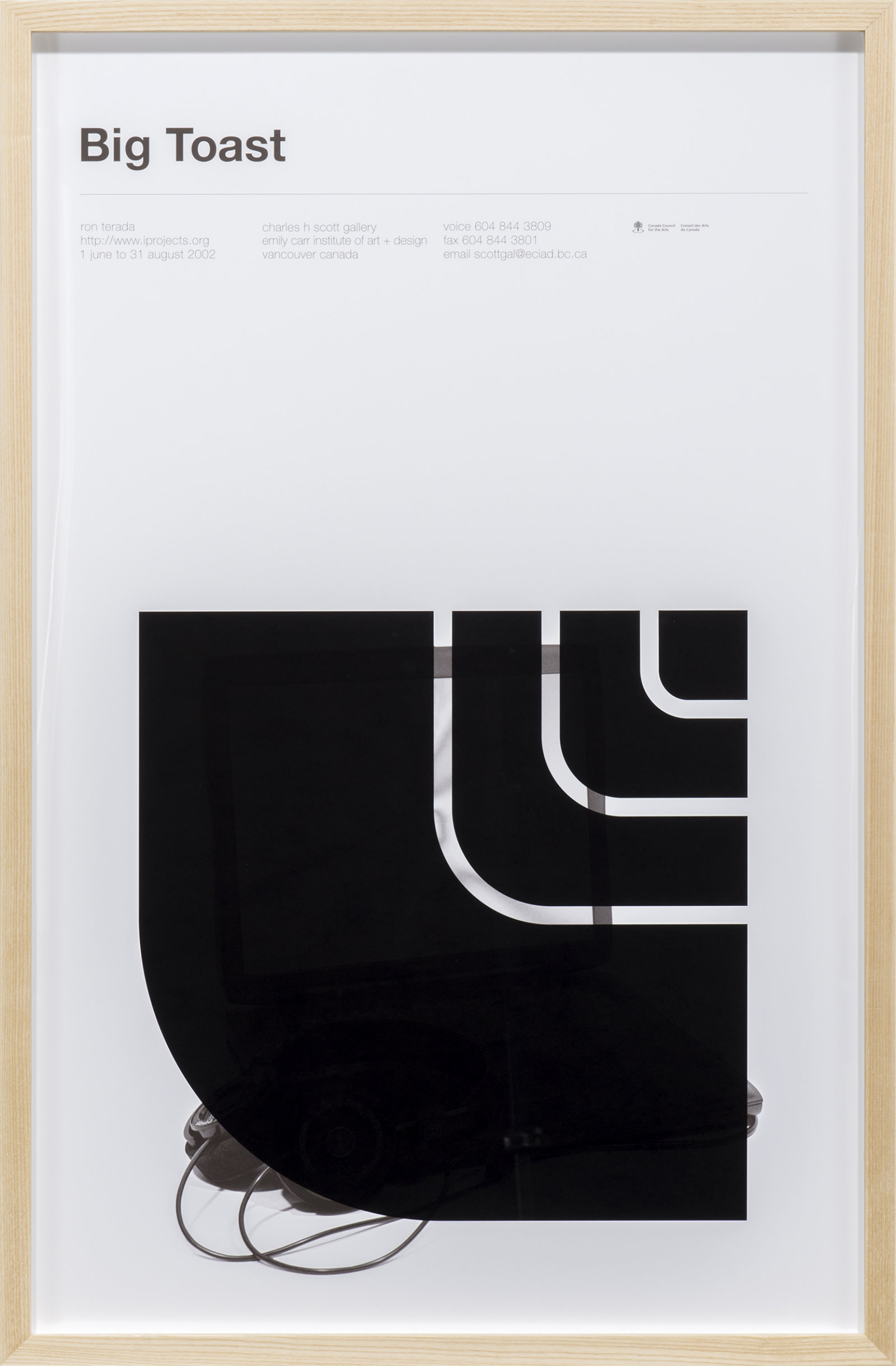 Ron Terada, Big Toast Logo #04, 2016, inkjet print on offset printed poster, 34 x 22 in. (86 x 56 cm)