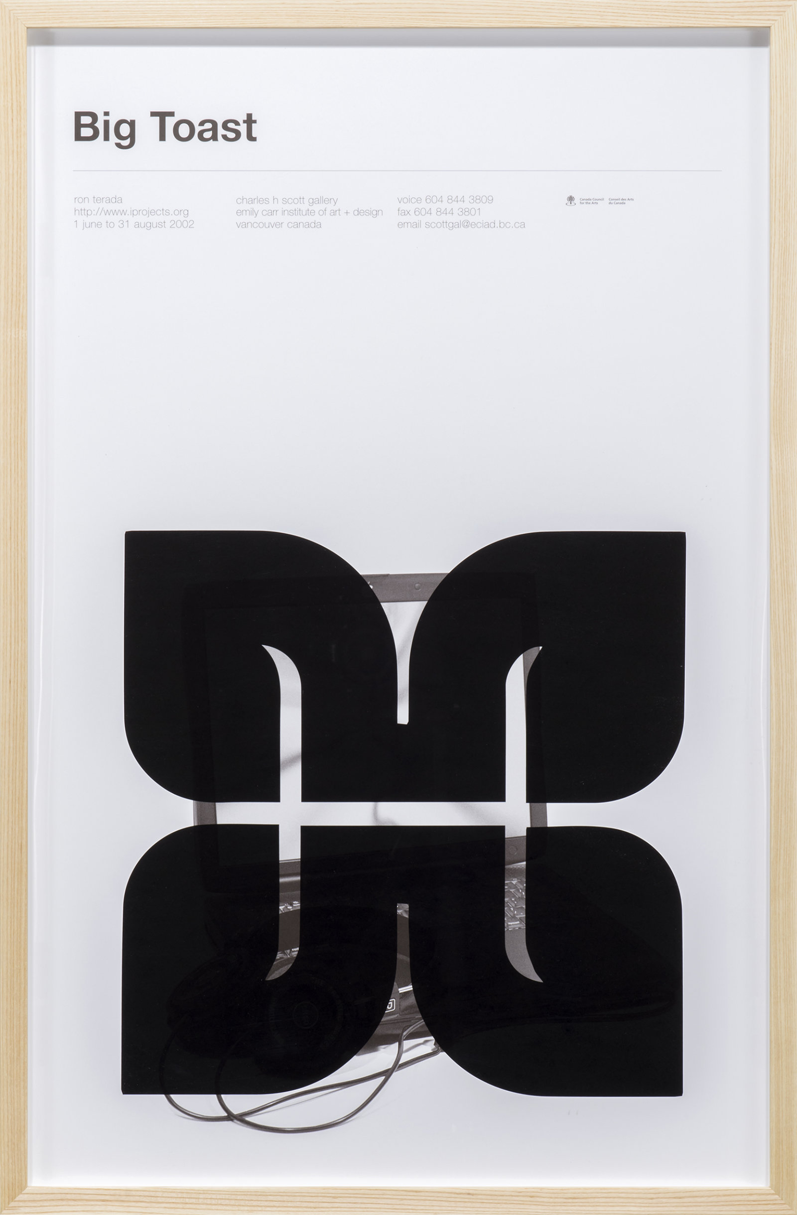 Ron Terada, Big Toast Logo #18, 2016, inkjet print on offset printed poster, 34 x 22 in. (86 x 56 cm)