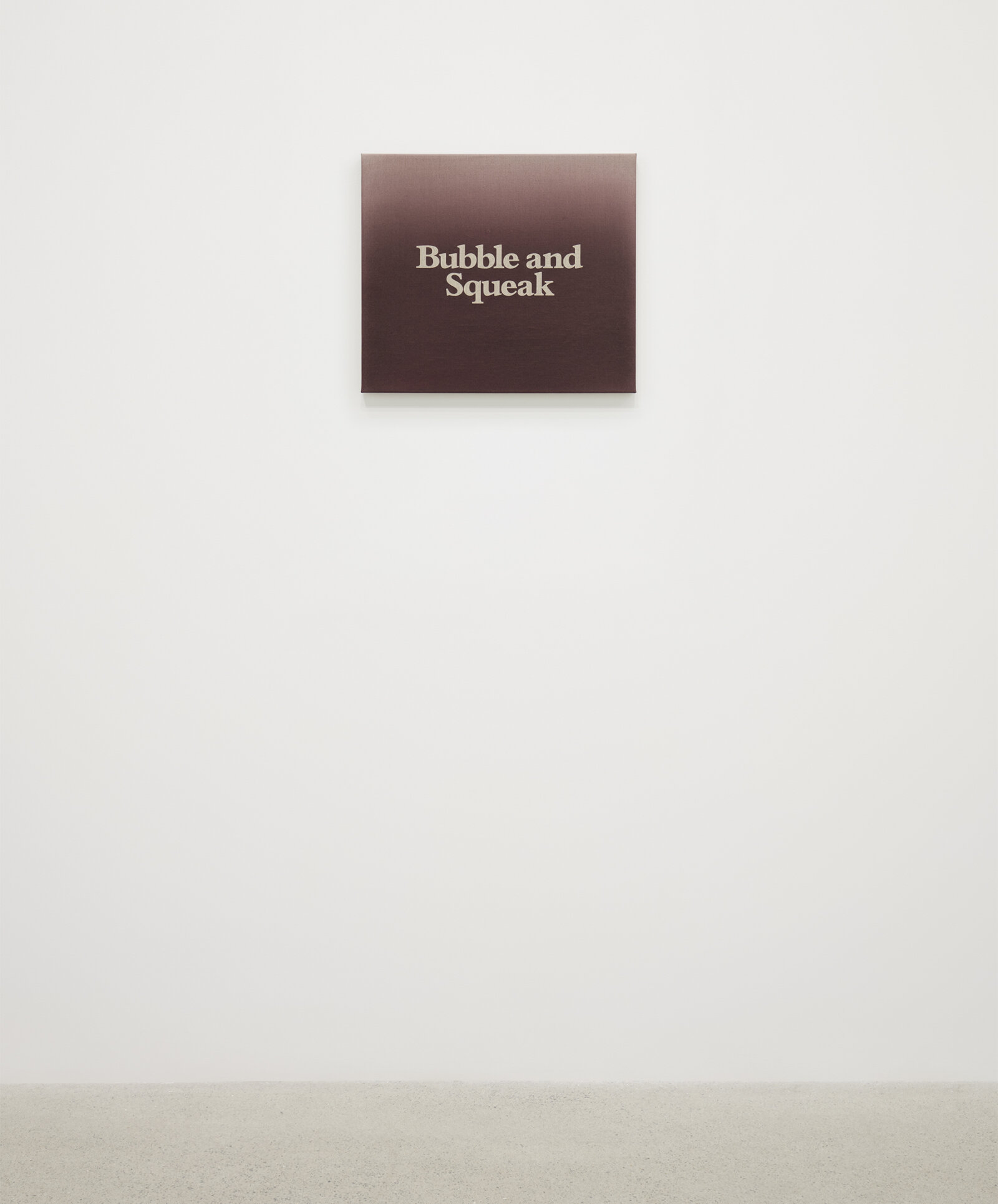 Ron Terada, Bubble and Squeak, 2025, acrylic on linen, 14 x 16 in. (36 x 41 cm)