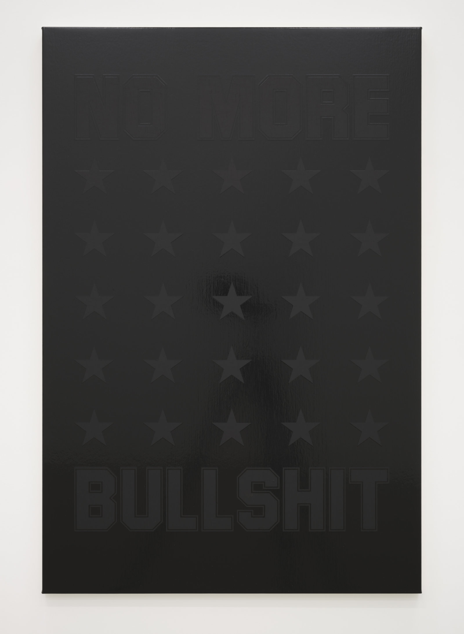Ron Terada, No More Bullshit, 2023, acrylic on canvas, 48 x 32 in. (122 x 81 cm)