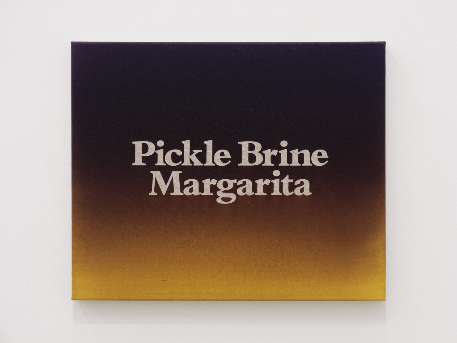 Ron Terada, Pickle Brine Margarita, 2024, acrylic on linen, 14 x 17 in. (36 x 43 cm)