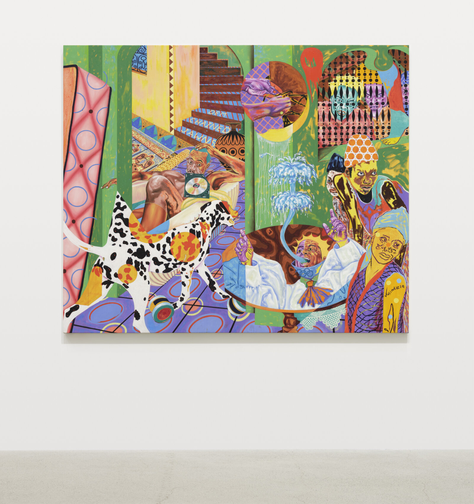 Chukwudubem Ukaigwe, Odetta’s Schism, 2023, oil on canvas, 60 x 72 in. (152 x 183 cm)