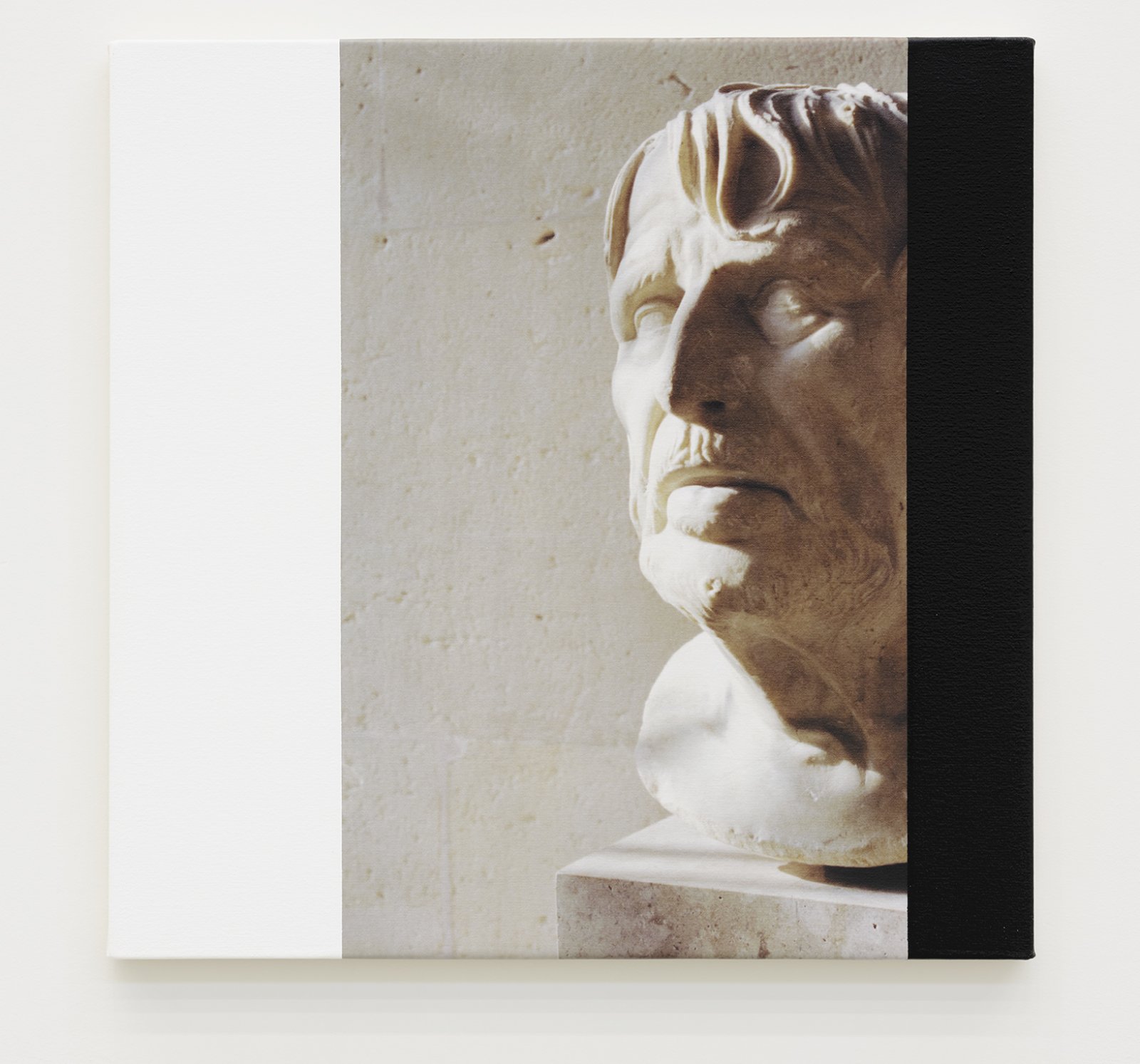 ​Ian Wallace, Roman Heads I–IV, 1990/2015, photolaminate with acrylic on canvas, 4 parts, each 24 x 24 in. (61 x 61 cm) by Ian Wallace