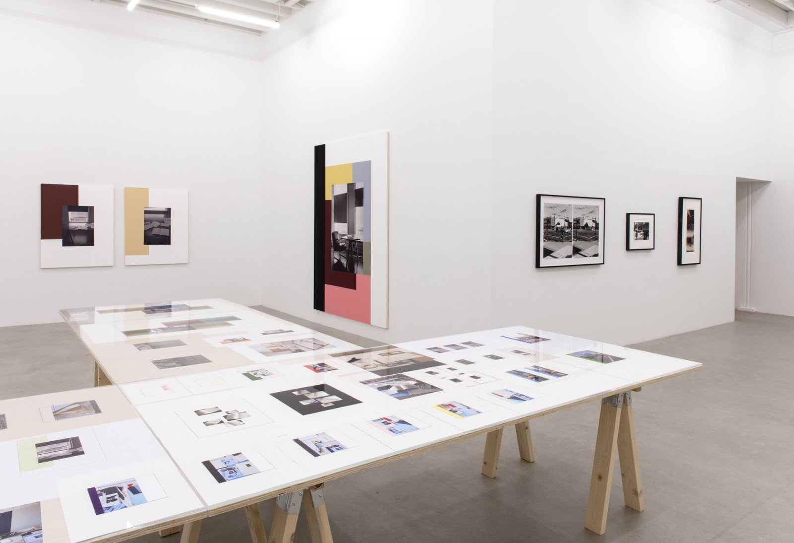 Ian Wallace, installation view, Street Floor Table Page Wall Canvas, 1969-2017, Catriona Jeffries, 2017​ by Ian Wallace
