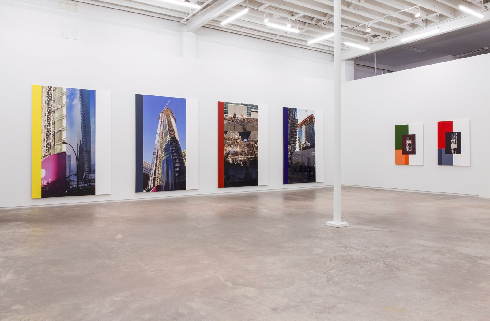 Ian Wallace, installation view, The Construction Site, Catriona Jeffries, 2015 by Ian Wallace