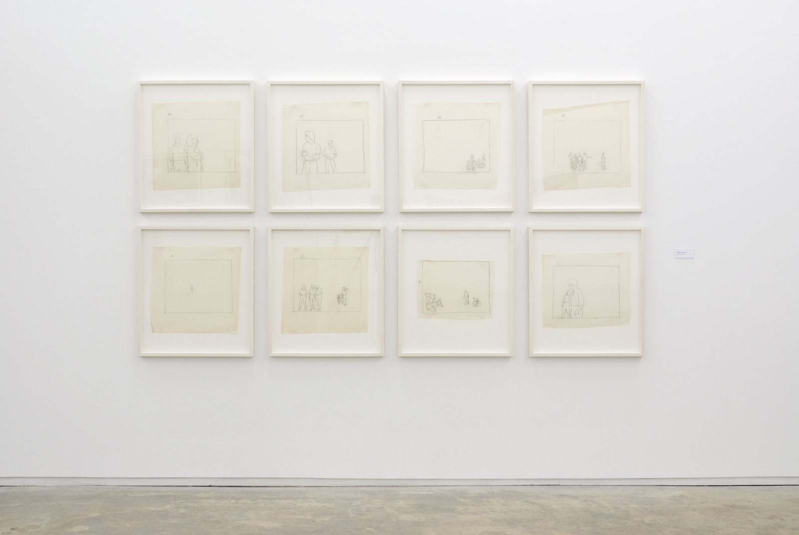 Ian Wallace, Tracings for Lookout, 1979, 8 pencil tracings on vellum, 27 x 24 in. (69 x 61 cm)