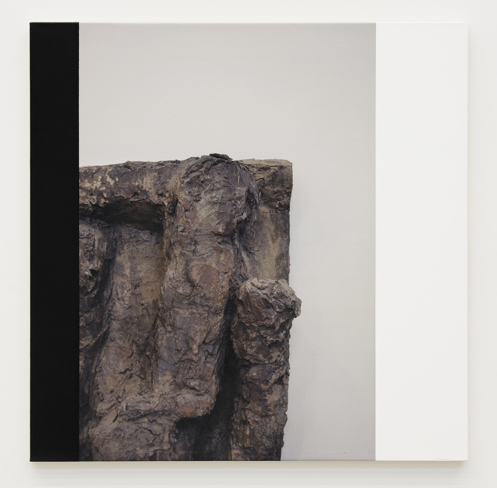 Ian Wallace, Untitled (The Hans Josephsohn Series), 2009, photolaminate and acrylic on canvas, triptych, each 36 x 36 in. (92 x 92 cm)