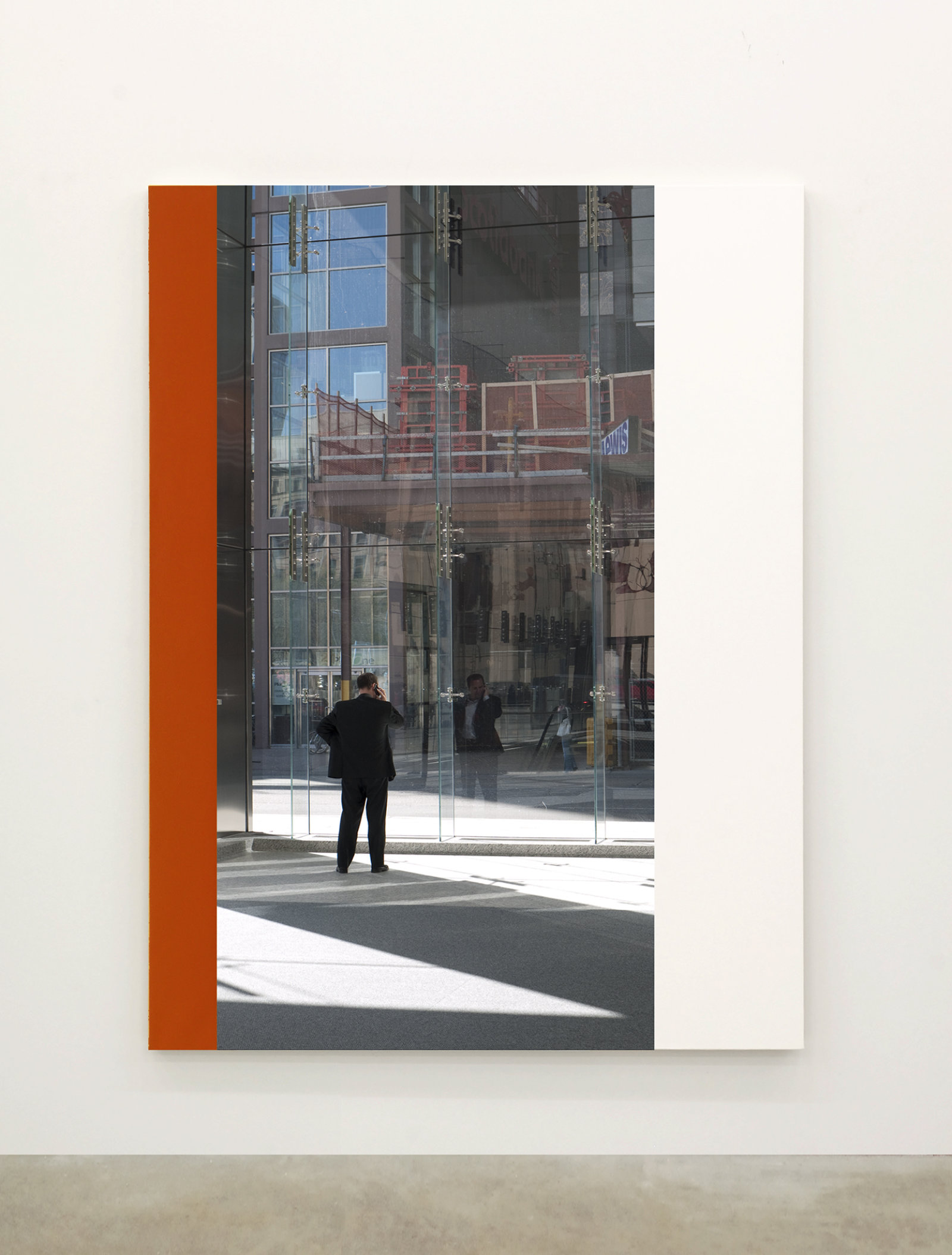 Ian Wallace, Abstract Painting III (The Financial District), 2010, 12 photolaminate with acrylic on canvas panels, each 96 x 72 in. (244 x 183 cm)