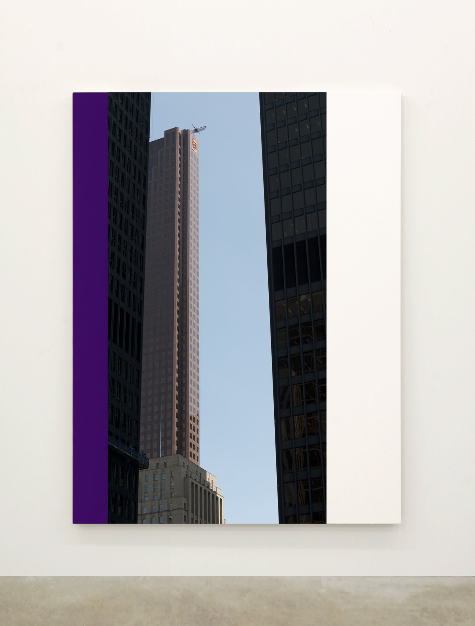 Ian Wallace, Abstract Painting X (The Financial District), 2010, 12 photolaminate with acrylic on canvas panels, each 96 x 72 in. (244 x 183 cm)