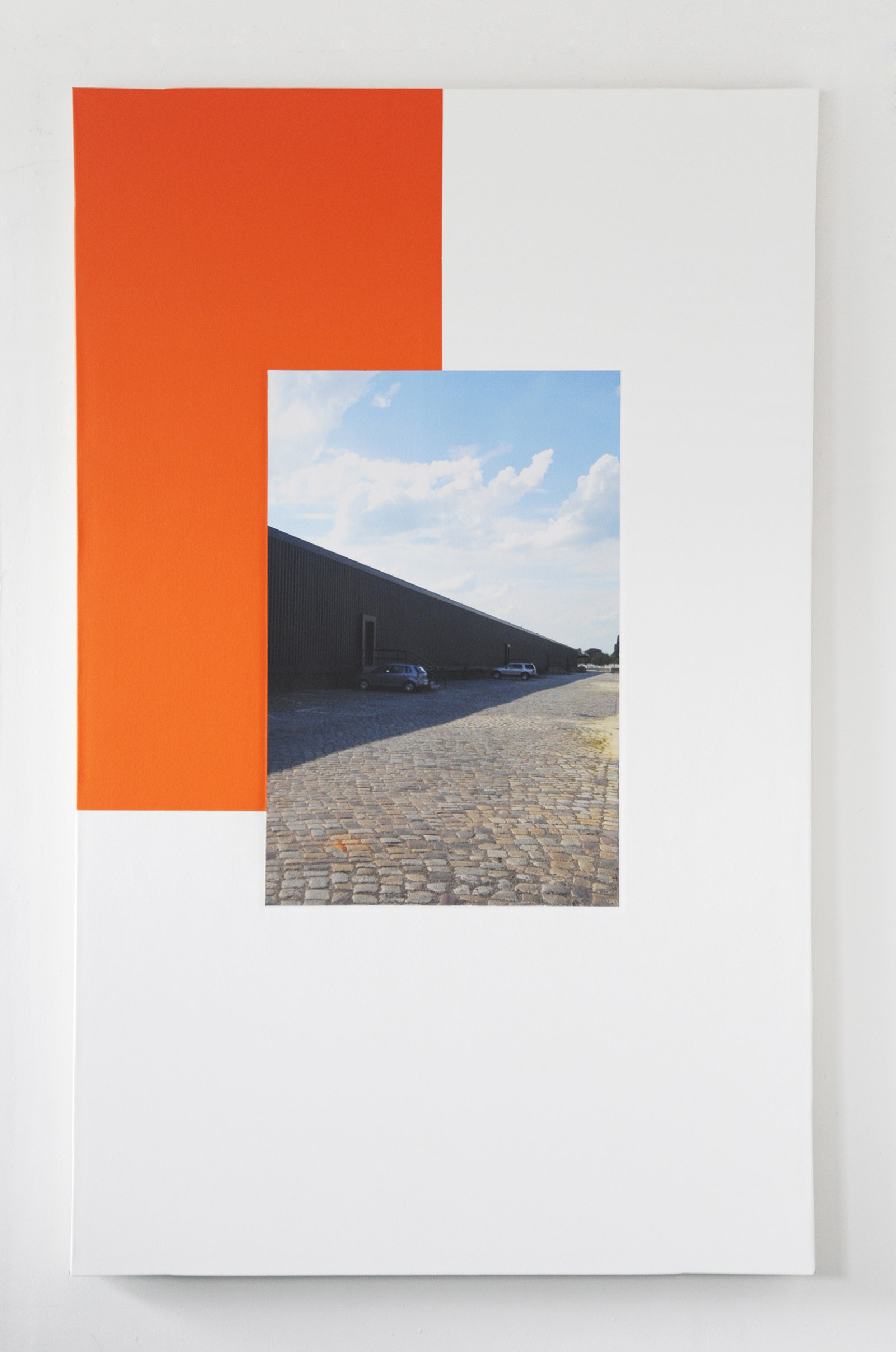 Ian Wallace, Berlin Perspective, 2009, photolaminate and acrylic on canvas, 78 x 48 in. (198 x 122 cm)