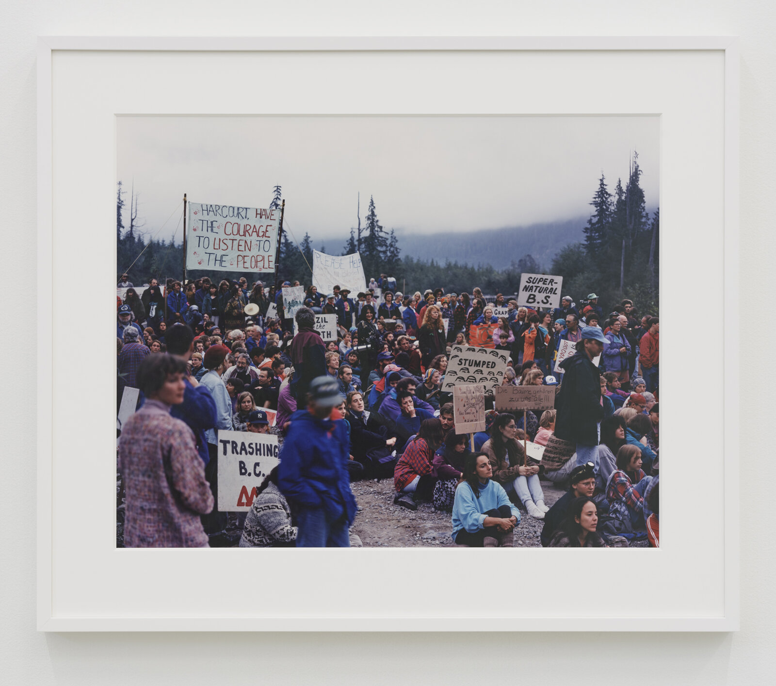 Ian Wallace, Clayoquot Protest (August 9, 1993), 1993, c-print, 26 x 31 in. (66 x 78 cm)