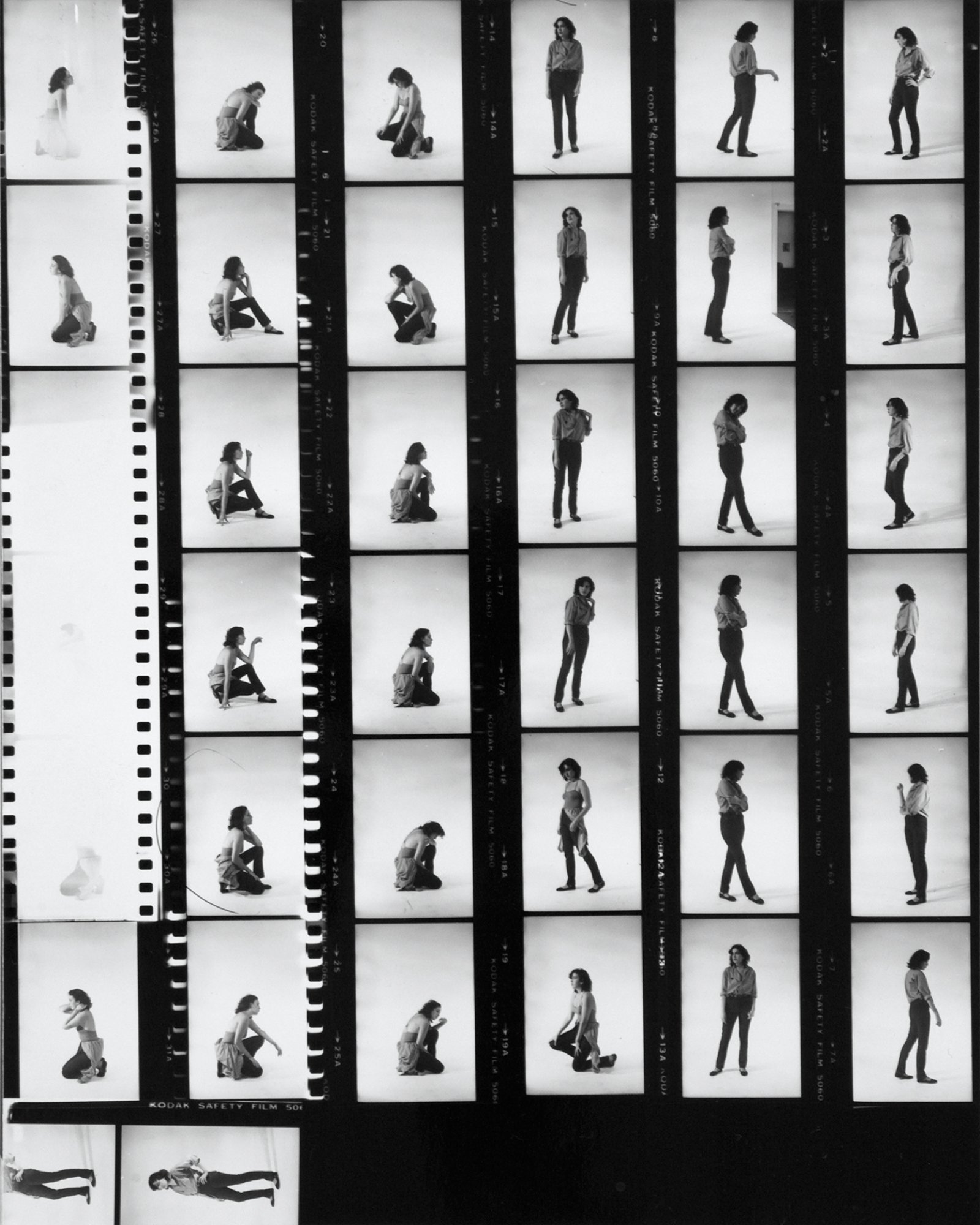Ian Wallace, Contact sheets for Lookout, 1979, silver gelatin prints, 10 contact sheets, each 10 x 8 in. (25 x 20 cm)