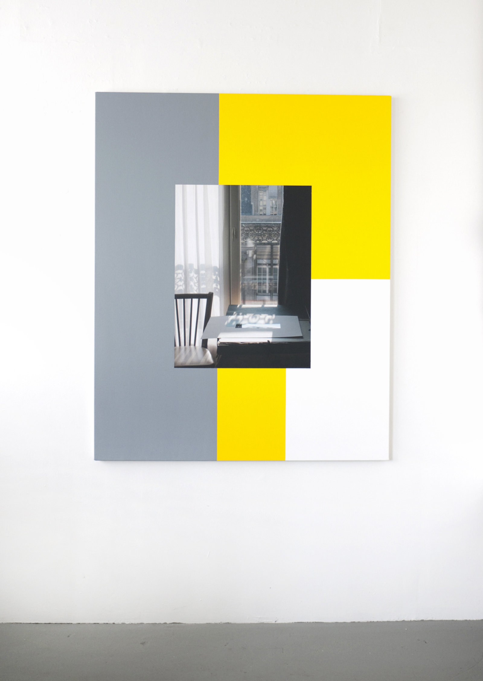 Ian Wallace, Hotel Rivoli (22 November 2003) I, 2012, photolaminate and acrylic on canvas, 60 x 48 in. (153 x 122 cm)