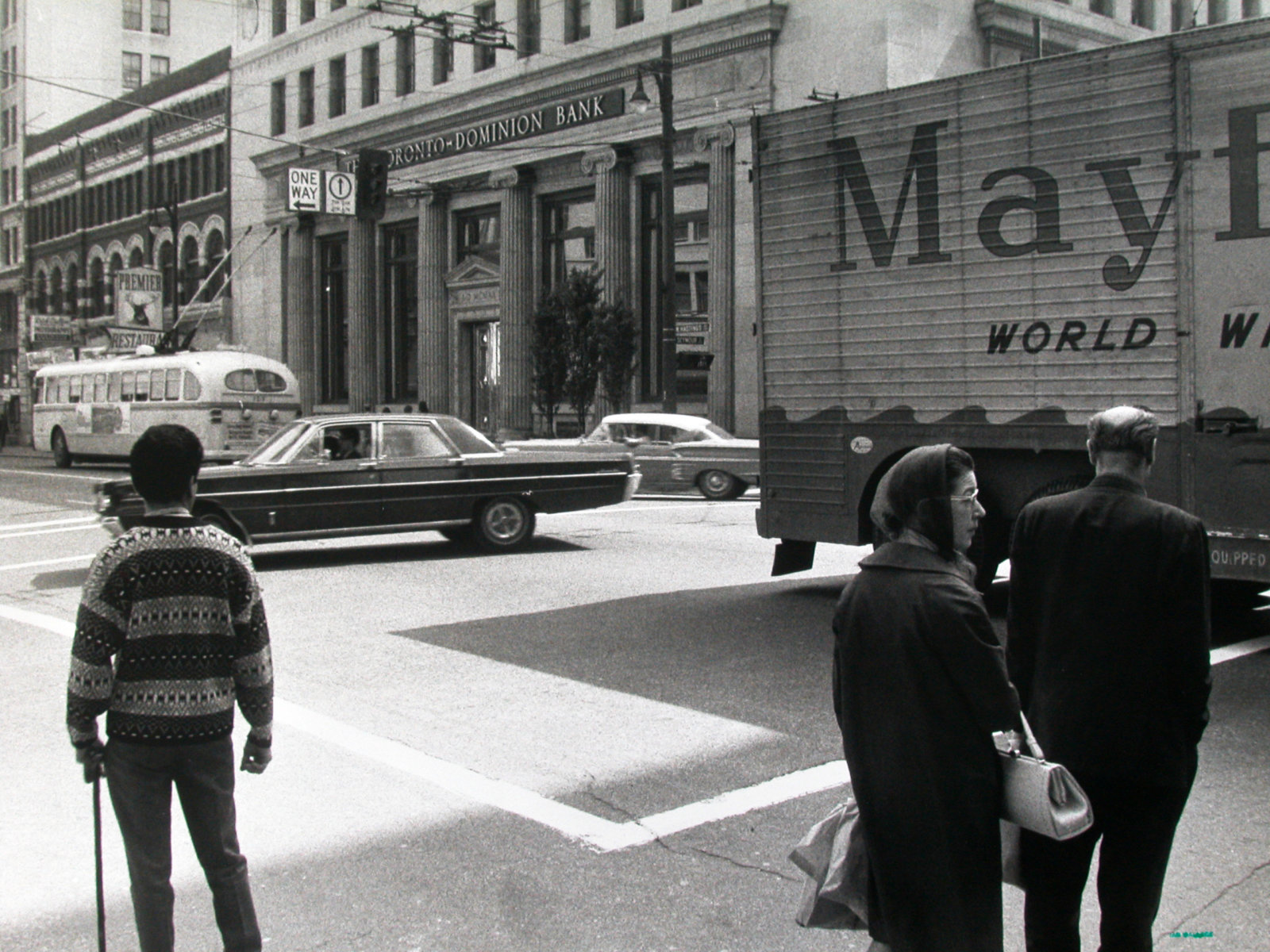 Ian Wallace, Intersection 1970, 1970–2008, black and white photograph, 10 x 14 in. (24 x 36 cm)