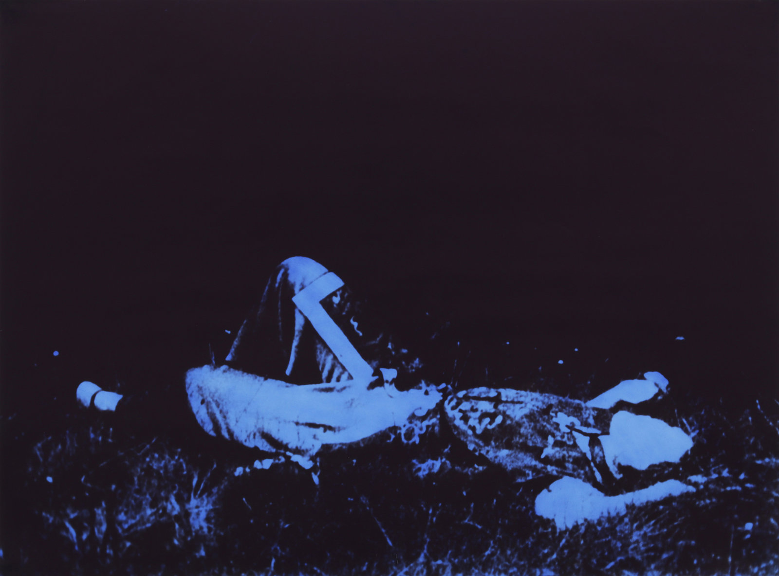 Ian Wallace, L’Après Midi I, II, III (detail), 1977–1979, 9 hand-coloured black and white photographs, 36 x 332 in. (91 x 843 cm)