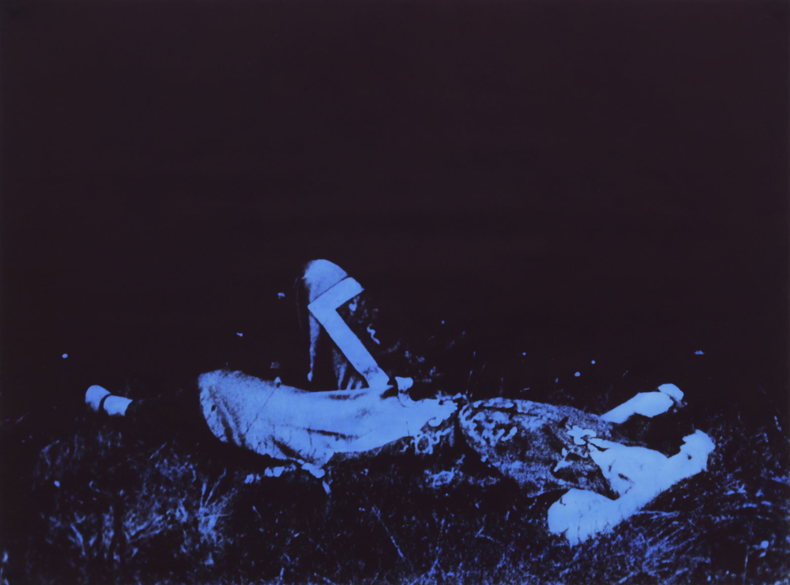 Ian Wallace, L’Après Midi I, II, III (detail), 1977–1979, 9 hand-coloured black and white photographs, 36 x 332 in. (91 x 843 cm)