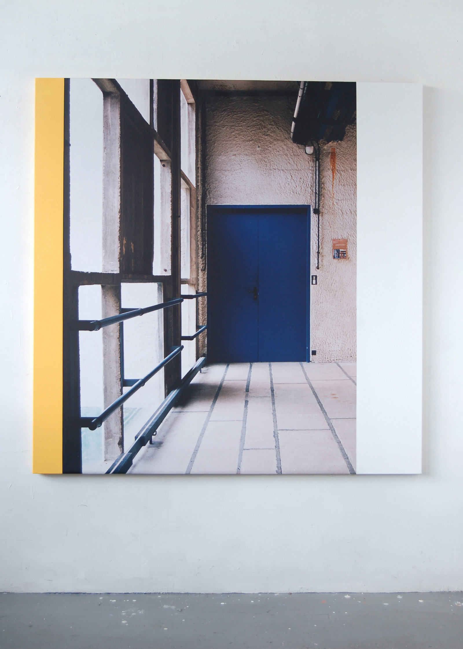 Ian Wallace, La Tourette (The Passage), 2006, photolaminate and acrylic on canvas, 60 x 60 in. (152 x 152 cm)