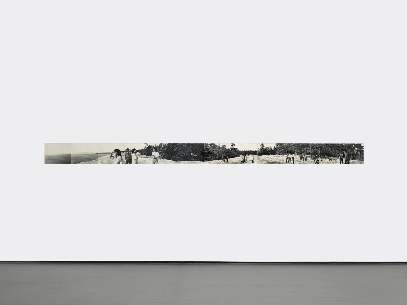 Ian Wallace, Maquette for Lookout, 1979, vintage silver gelatin print, 11 x 163 in. (27 x 414 cm)
