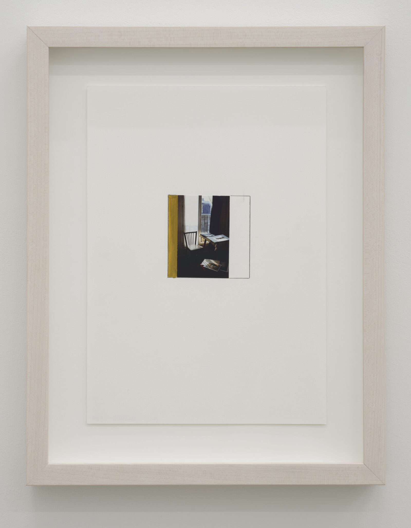 Ian Wallace, Study for Hotel Rivoli, Paris, 2003, colour photograph, gouache, pencil on paper, 16 x 12 in. (39 x 31 cm)