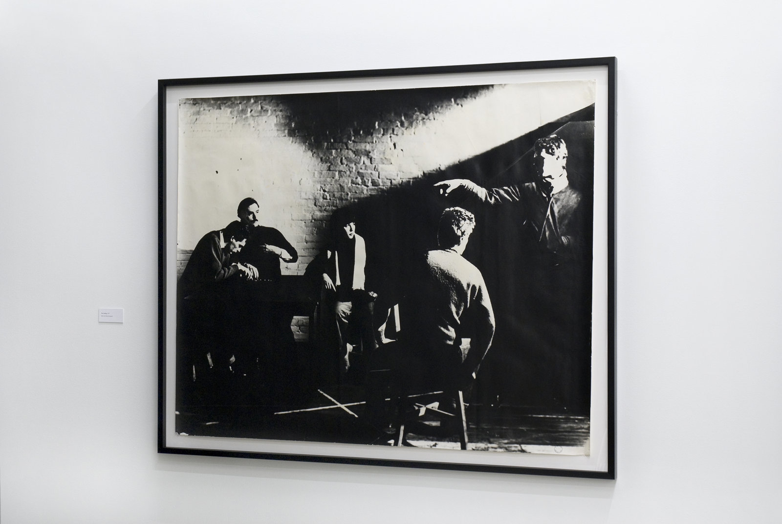 Ian Wallace, The Calling, 1977, black and white photograph, 47 x 58 in. (118 x 146 cm)