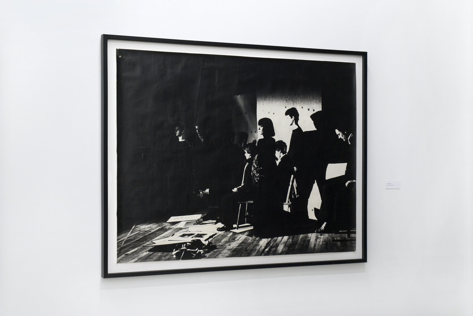 Ian Wallace, The Studio, 1977, black and white photograph 45 x 57 in. (113 x 145 cm)