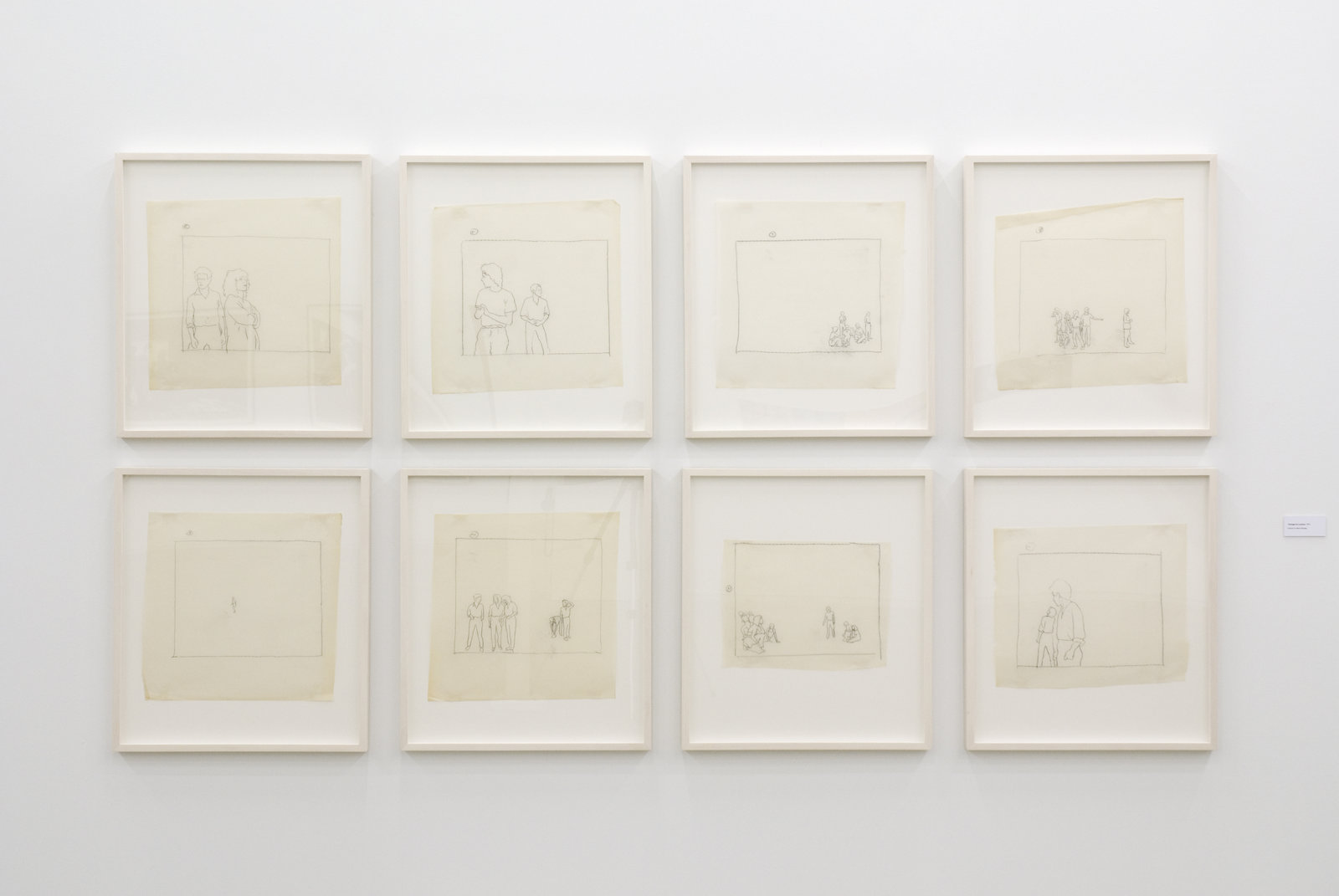 Ian Wallace, Tracings for Lookout, 1979, 8 pencil tracings on vellum, 27 x 24 in. (69 x 61 cm)