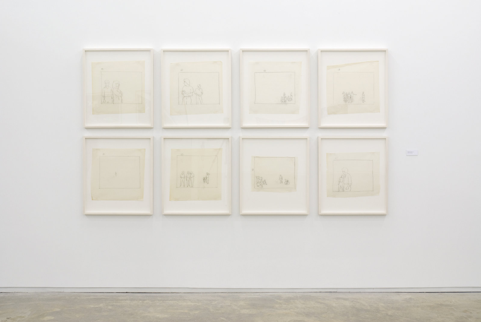 Ian Wallace, Tracings for Lookout, 1979, 8 pencil tracings on vellum, 27 x 24 in. (69 x 61 cm)