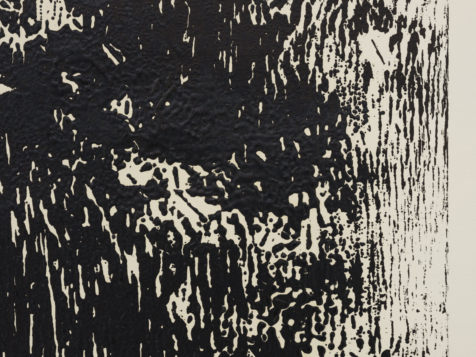 Ian Wallace, Untitled (Monoprint) (detail), 1990, ink on paper, 108 x 72 in. (274 x 183 cm)